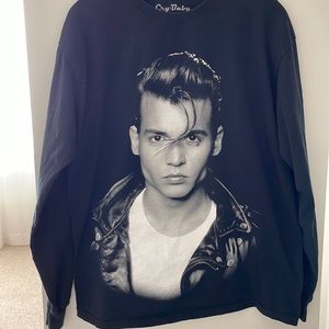 Black Cry Baby Johnny Depp t shirt size M